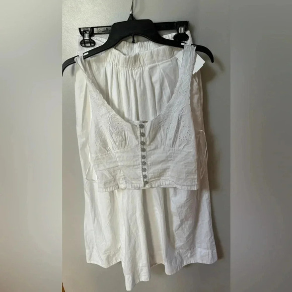 Free People Into You Eyelet Pant Set Size XS - Picture 7 of 8